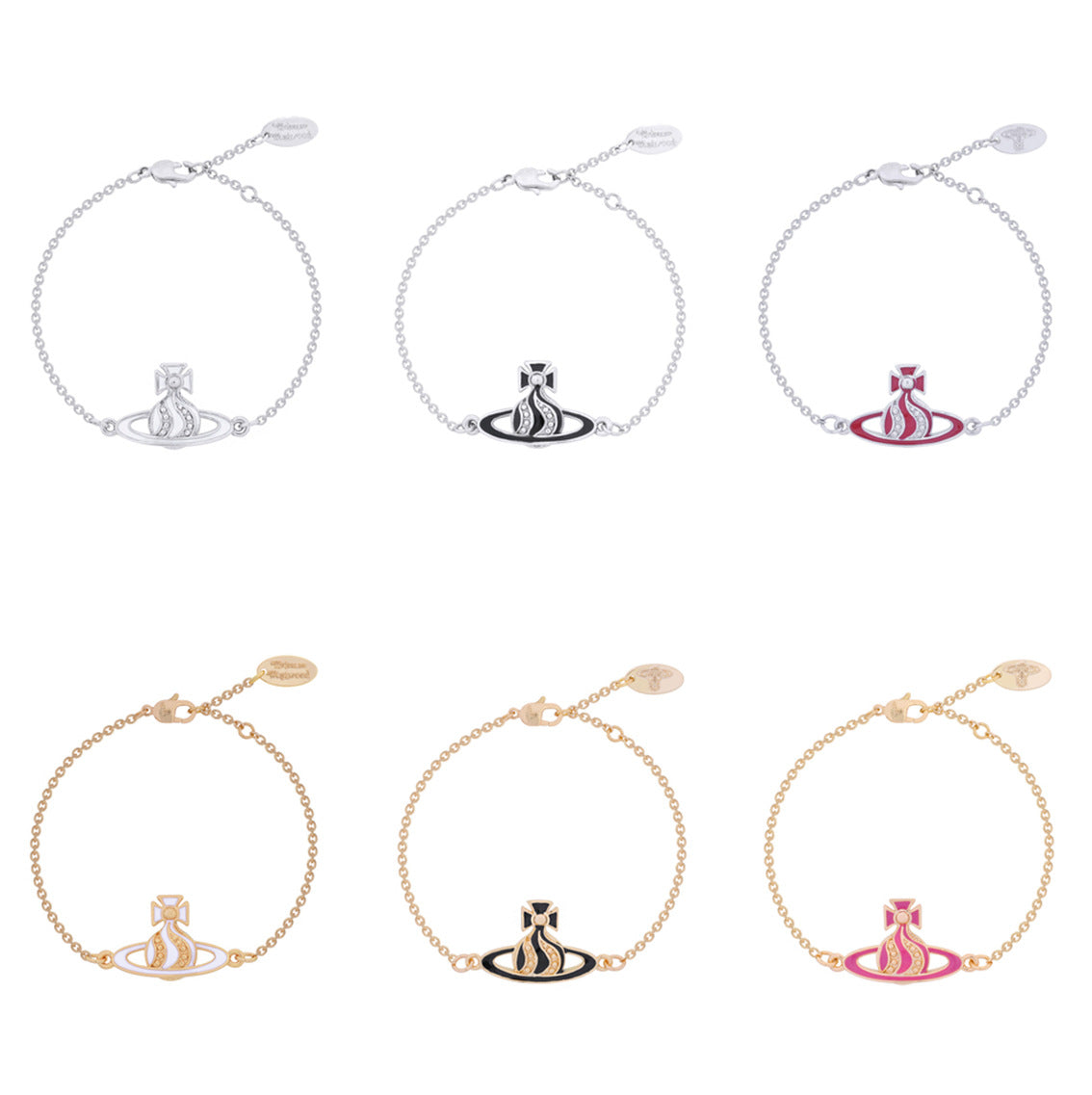 Vivienne Westwood twisted cream paint bracelet High sense