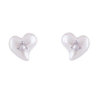 Vivienne Westwood love series epoxy stud earrings luxurious and personalized punk