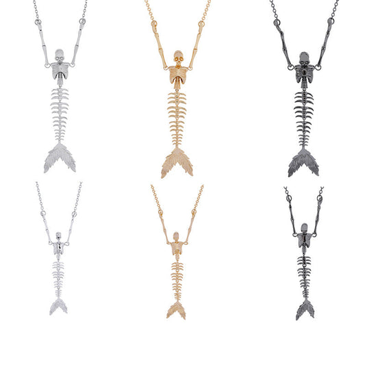 Vivienne  Westwood Vintage Mermaid Bone Pendant Necklace