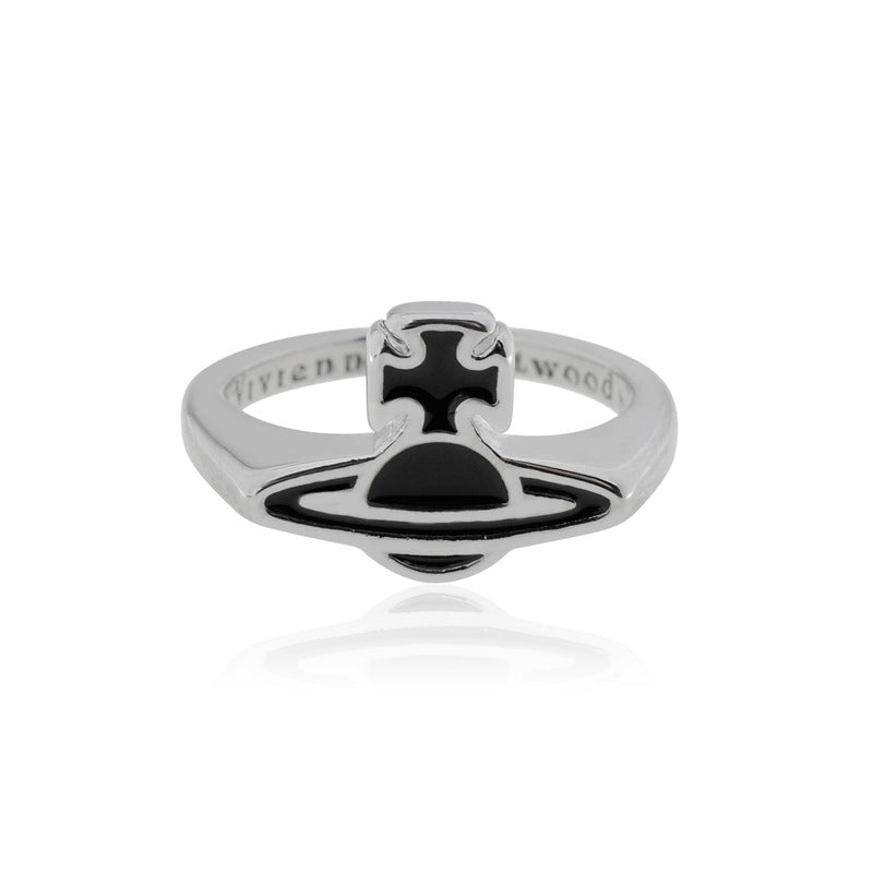 Vivienne Westwood simple paint ring European and American punk versatile fashion