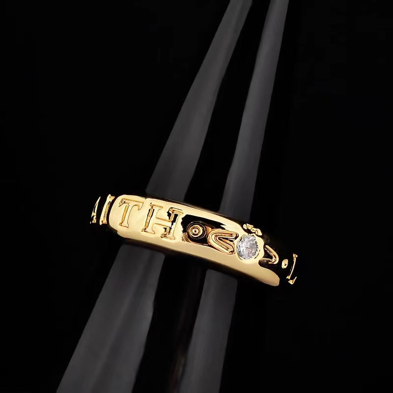 Vivienne Westwood gold-plated diamond-embedded Saturn simple INS gold and silver color ring rings New