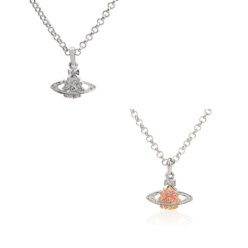Vivienne Westwood Wildflower Series necklace pendant personalized graceful and wild