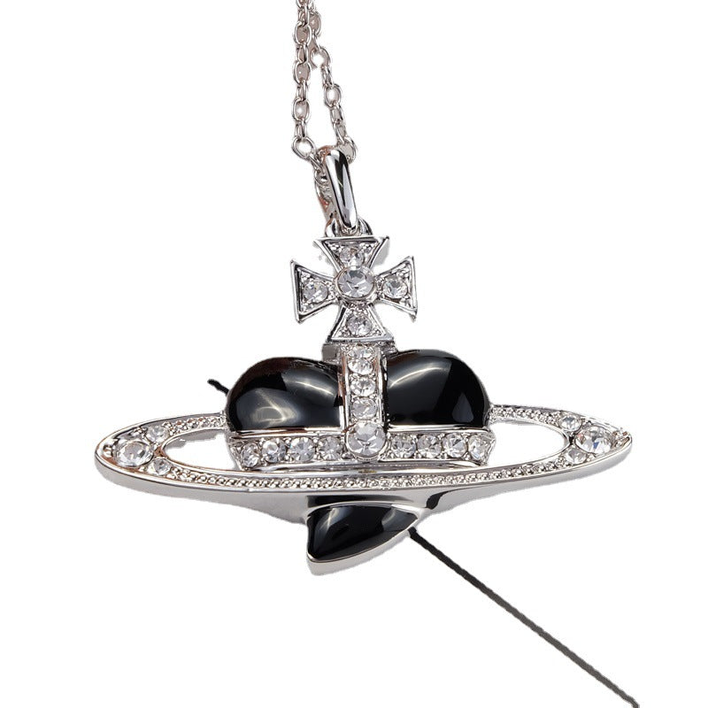 Vivienne Westwood large Love necklace pendant couple ins high sense