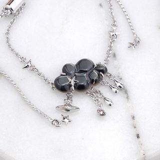 Vivienne Westwood adjustable size dark cloud bracelet unique punk style