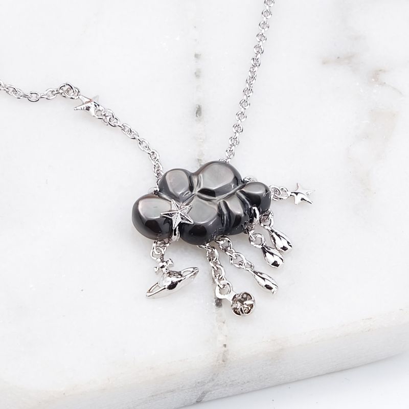 Vivienne Westwood cloud pendant necklace couple personalized punk