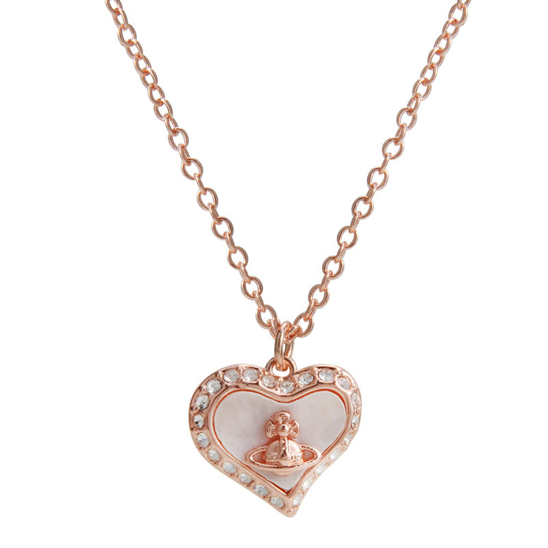Vivienne Westwood love series shell pendant necklace