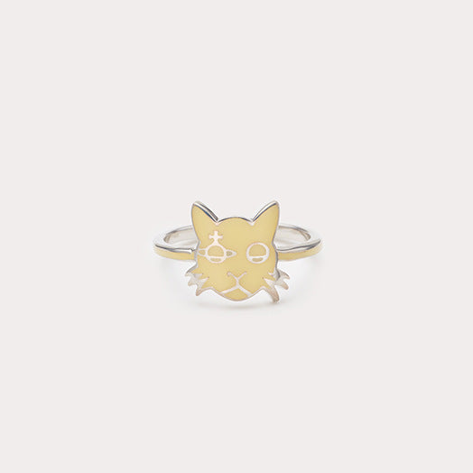 Vivienne Westwood cat ring High sense couple rings cute personality matching