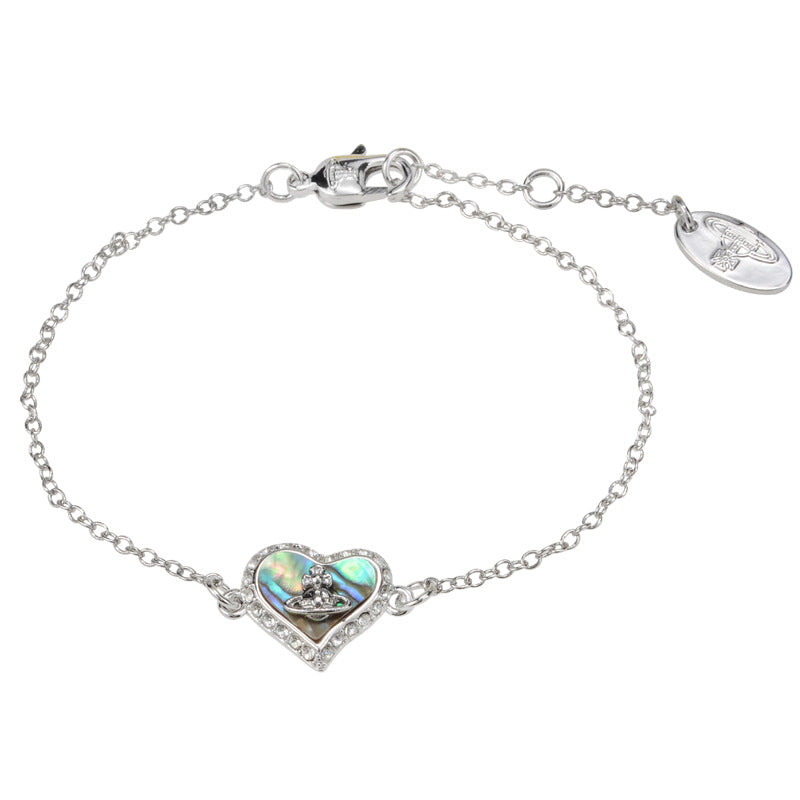 Vivienne Westwood heart shell series bracelet women's exquisite high sense