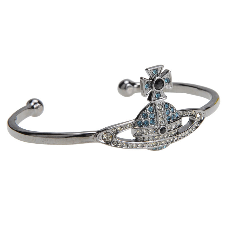 Vivienne Westwood KIKA full diamond bracelet exquisite high-grade accessories