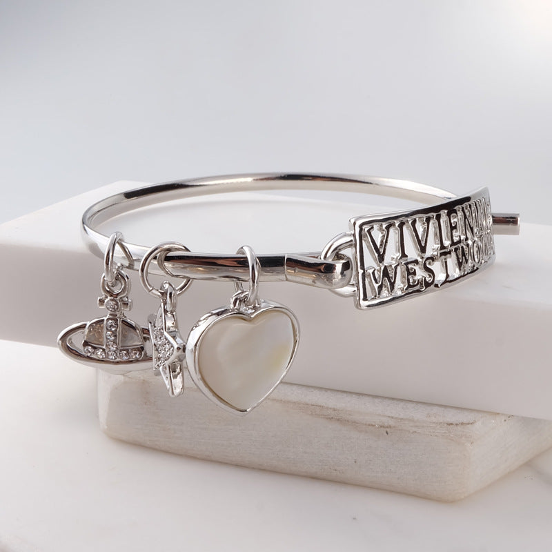 Vivienne Westwood love letter bracelet natural shell bracelet personality European and American