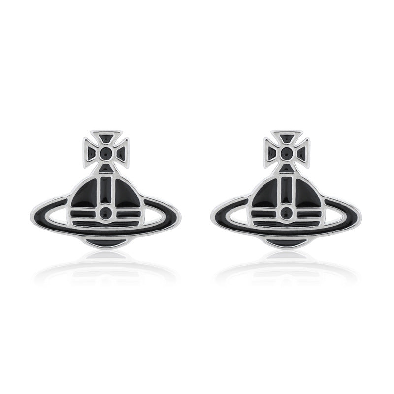 Vivienne Westwood flat paint stud earrings for women