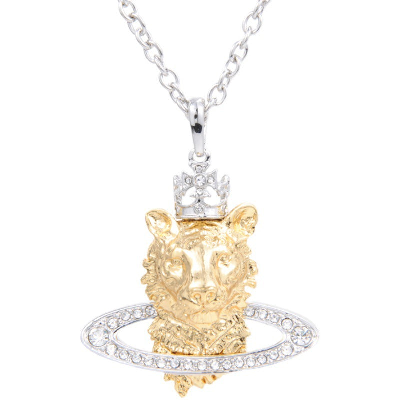 Vivienne Westwood lion's head pendant necklace