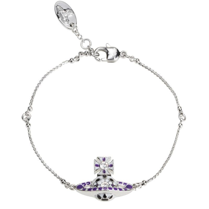 Vivienne Westwood enamel colorful bracelet niche personality