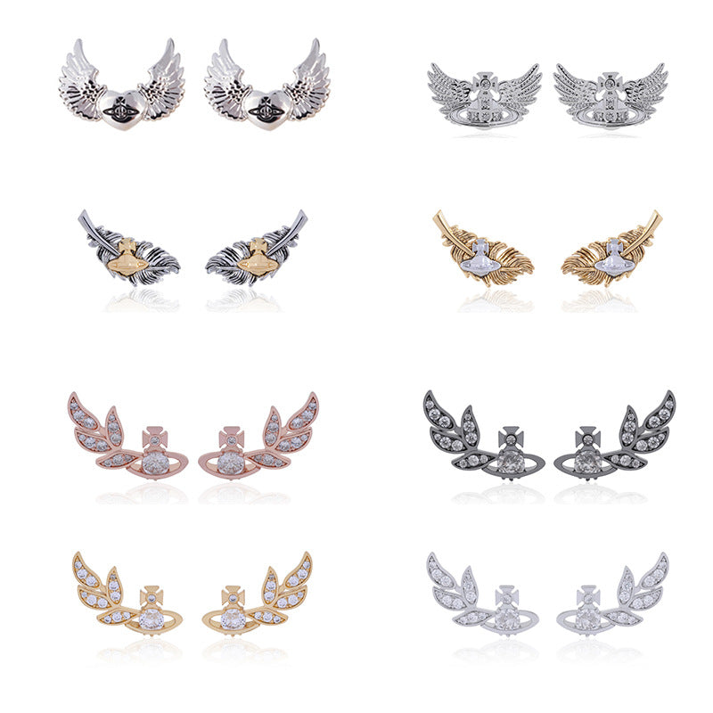 Vivienne Westwood feather wings wheat wings series European and American