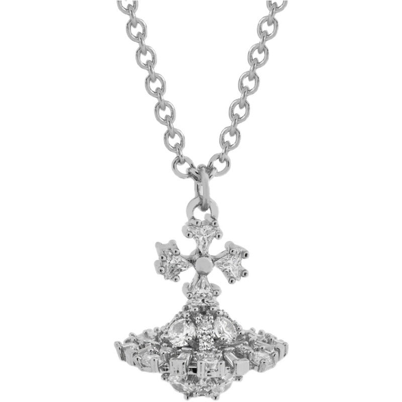 Vivienne Westwood Irina three-dimensional special-shaped stone bracelet necklace High sense