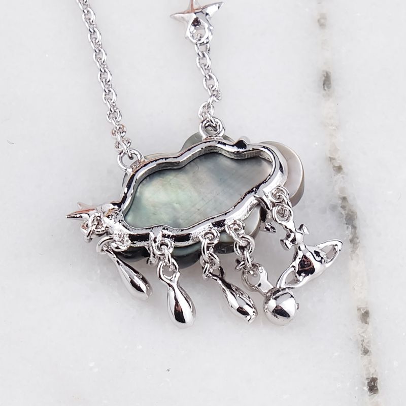 Vivienne Westwood cloud pendant necklace couple personalized punk
