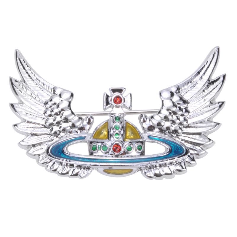 Vivienne Westwood flying wings brooch women's elegant accessories personality all-match Fashion