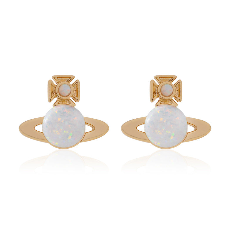 Vivienne Westwood isabelitta opal stone earrings small and exquisite