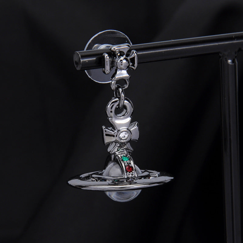 Vivienne Westwood 8MM three-dimensional ball earrings punk temperament earrings