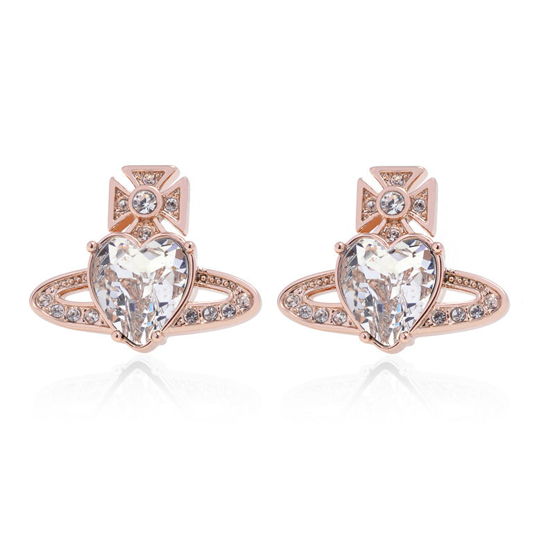 Vivienne Westwood bohemian style loving heart zircon