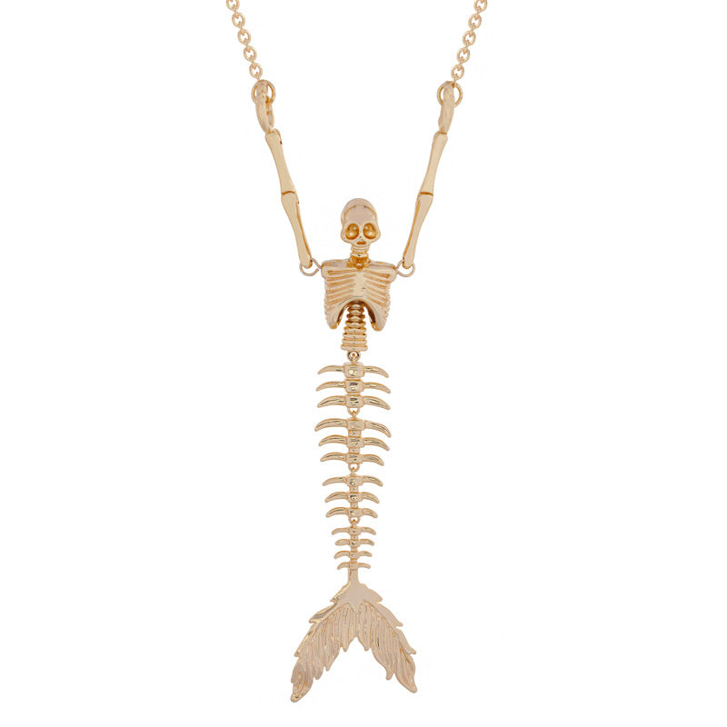 Vivienne Westwood Vintage Mermaid Bone Pendant Necklace