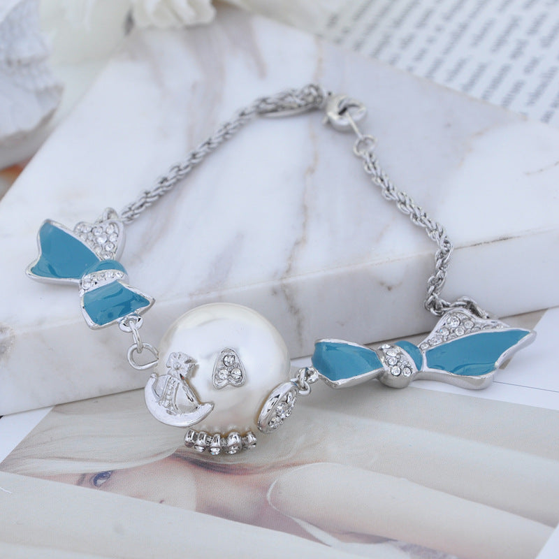 Vivienne Westwood clown bracelet European and American advanced exaggerated and personalized punk
