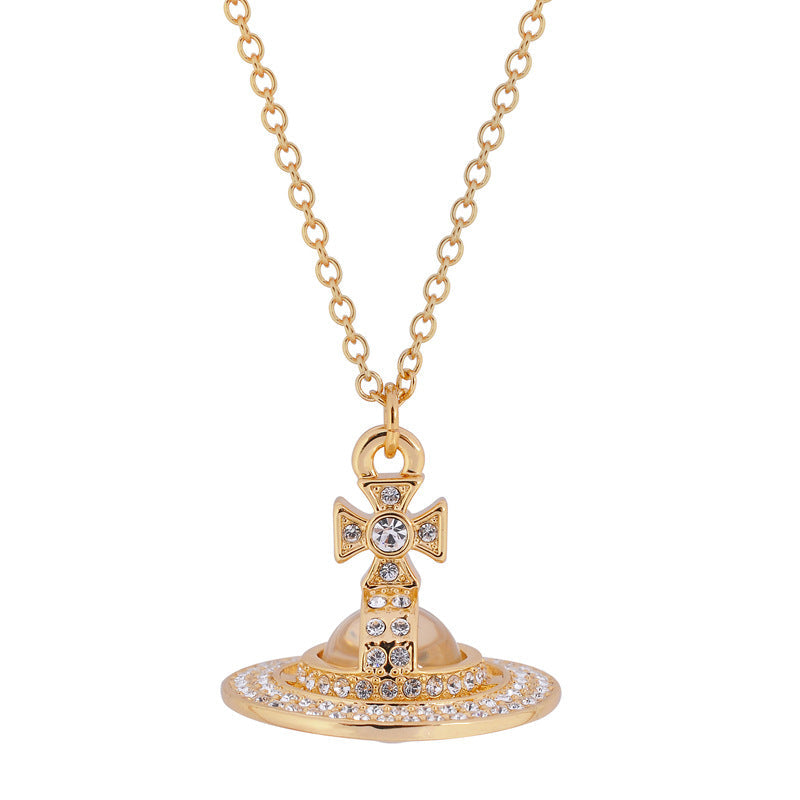 Vivienne Westwood Soladado gang drill necklace for women Special Interest light luxury