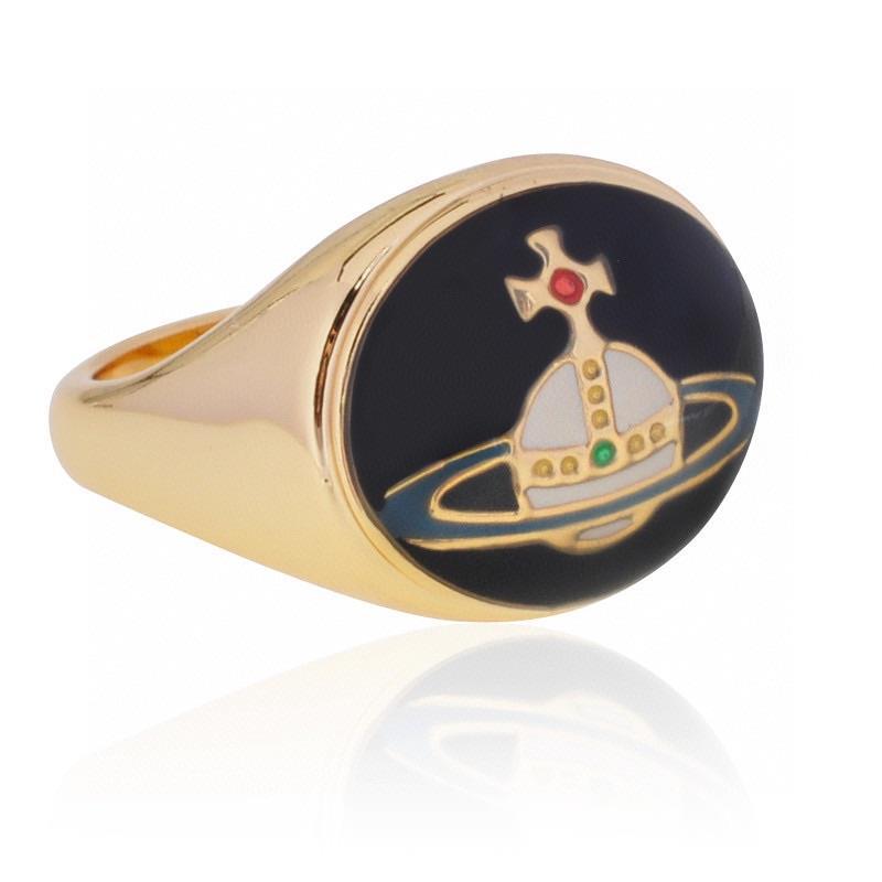 Vivienne Westwood enamel buckle ring