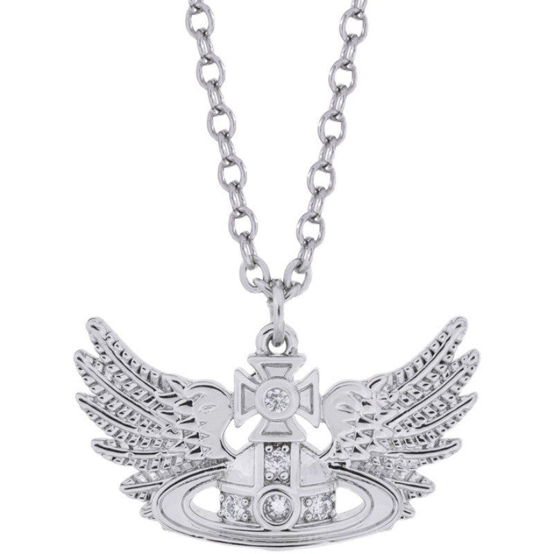 Vivienne Westwood flying wings pendant necklace European and American personalized punk