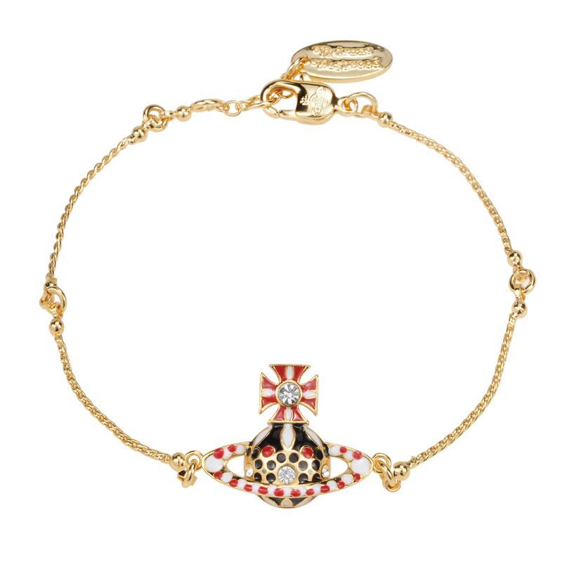 Vivienne Westwood enamel colorful bracelet niche personality