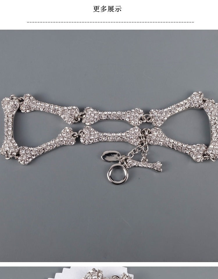 Vivienne Westwood eight bones full diamond necklace light luxury high-end sense