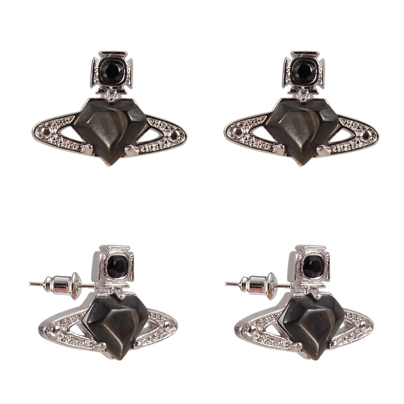 Vivienne Westwood love gemstone earrings small simple wild earrings