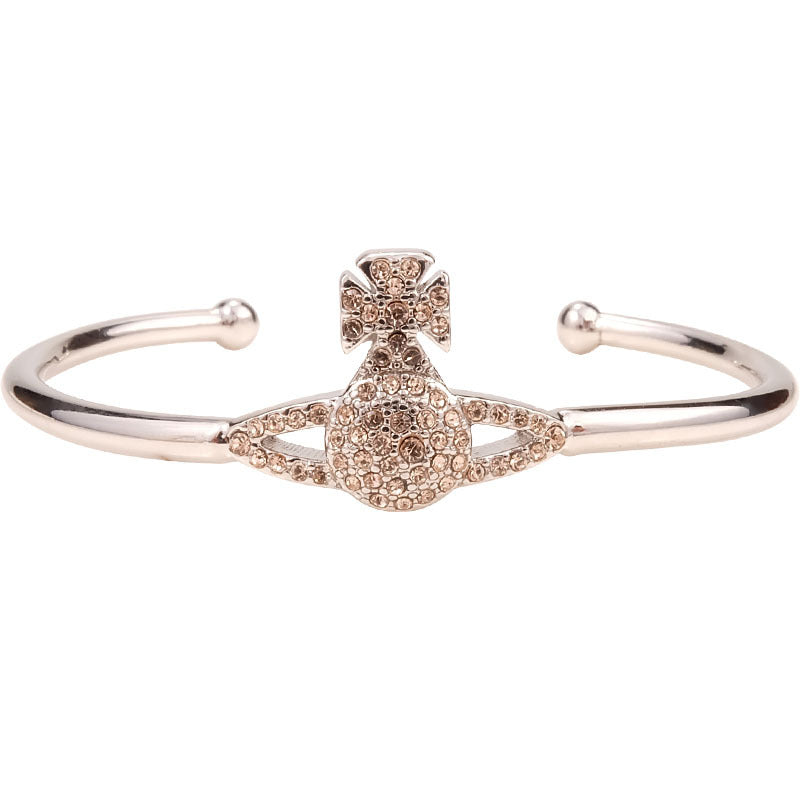 Vivienne Westwood KIKA full diamond bracelet exquisite high-grade accessories