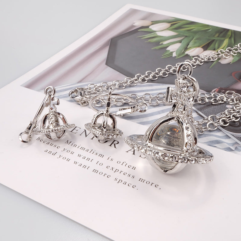 Vivienne Westwood activity Crystal eardrops female personality punk European and American style