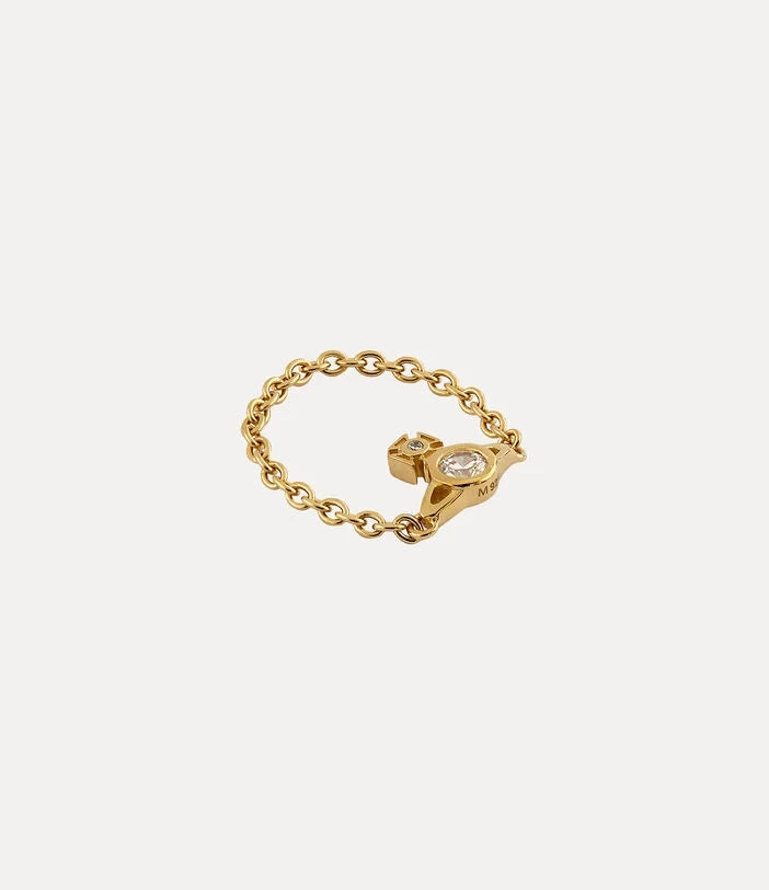 Vivienne Westwood chain ring Gold British simple