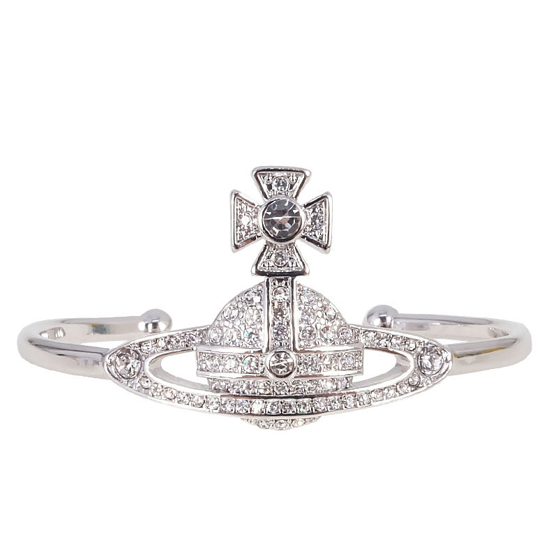 Vivienne Westwood KIKA full diamond bracelet exquisite high-grade accessories