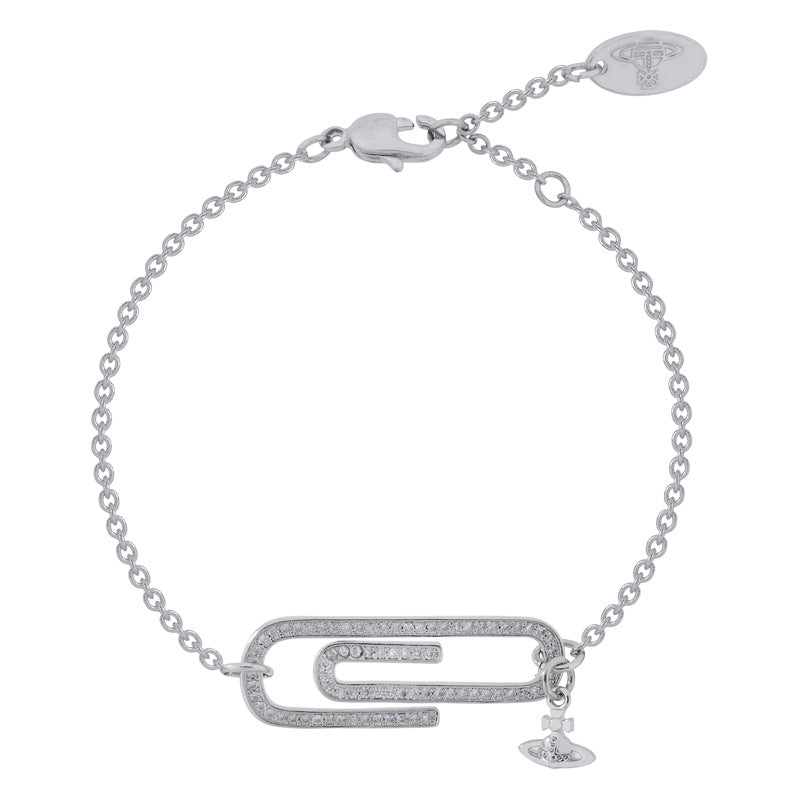 Vivienne Westwood round pin full diamond bracelet