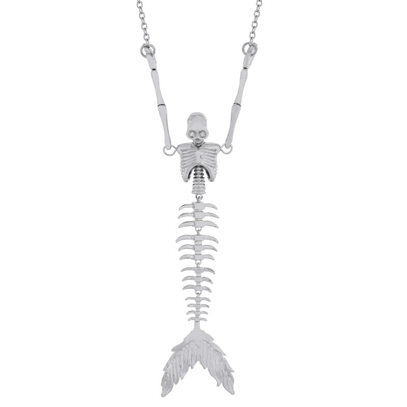 Vivienne Westwood Vintage Mermaid Bone Pendant Necklace