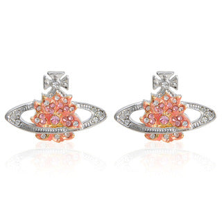 Vivienne Westwood flower series exquisite fashion all-match advanced
