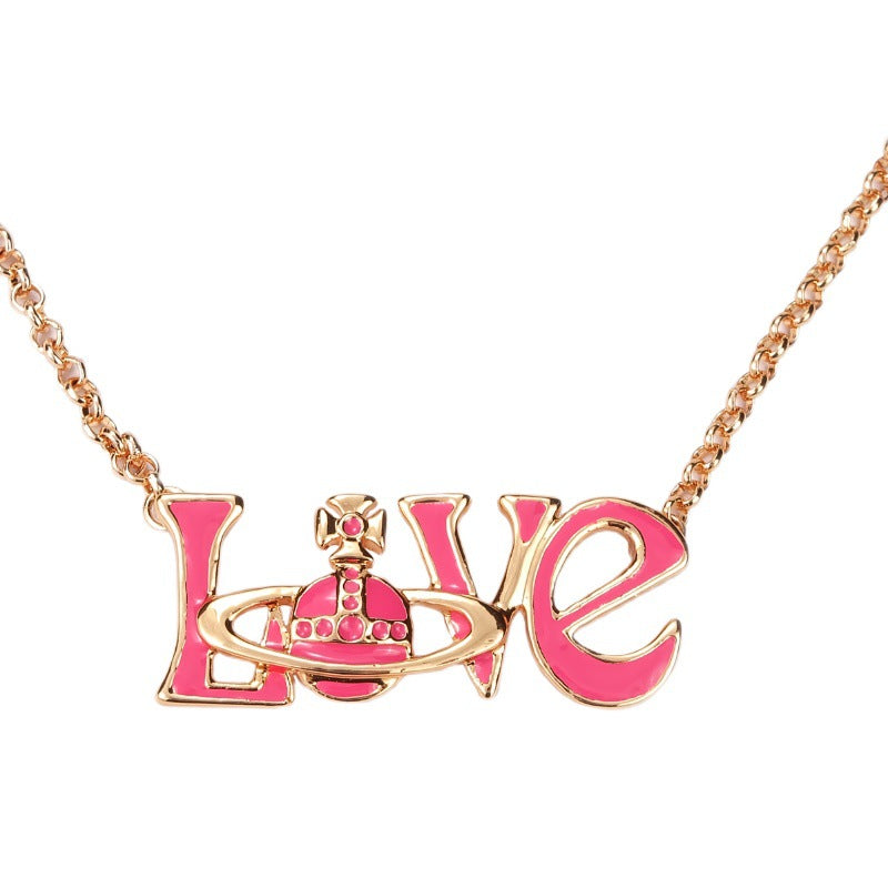 Vivienne Westwood LOVE letter pendant necklace