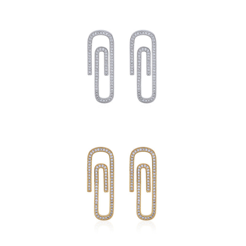 Vivienne Westwood return pin earrings full diamond exquisite luxury