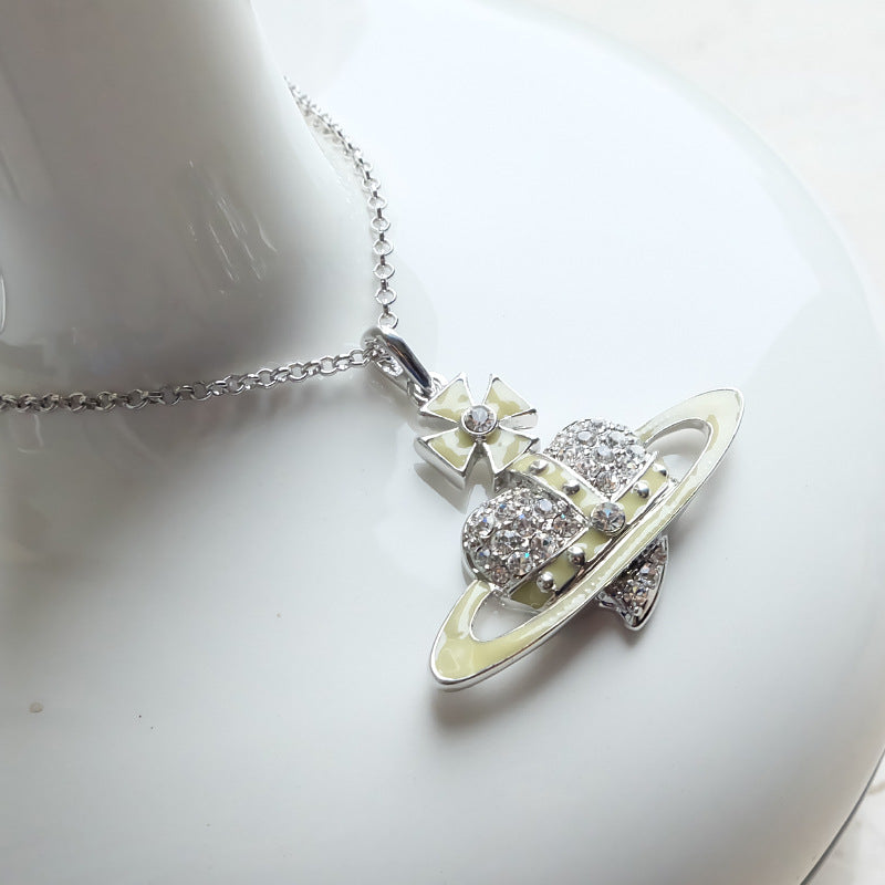 Vivienne Westwood large paint love pendant necklace exquisite high-end