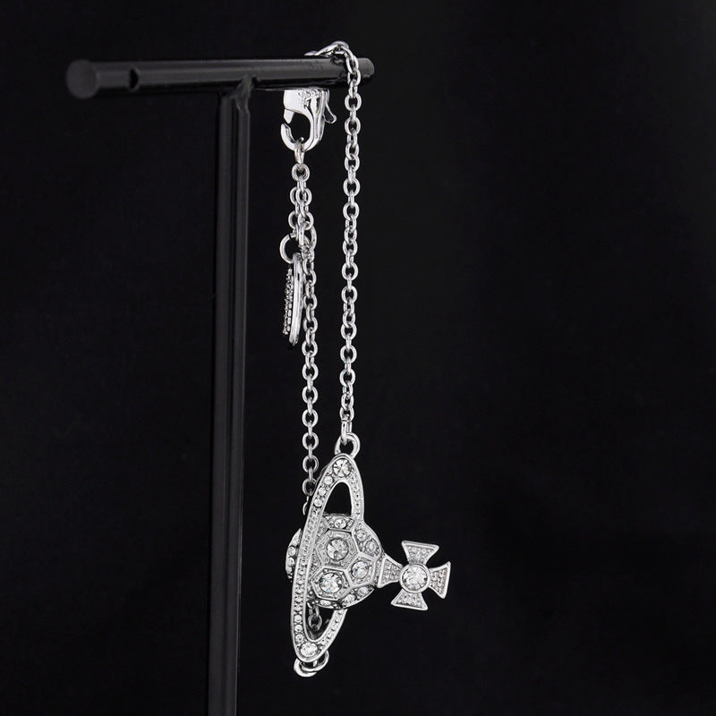 Vivienne Westwood honeycomb bracelet ins niche personality high-grade bracelet