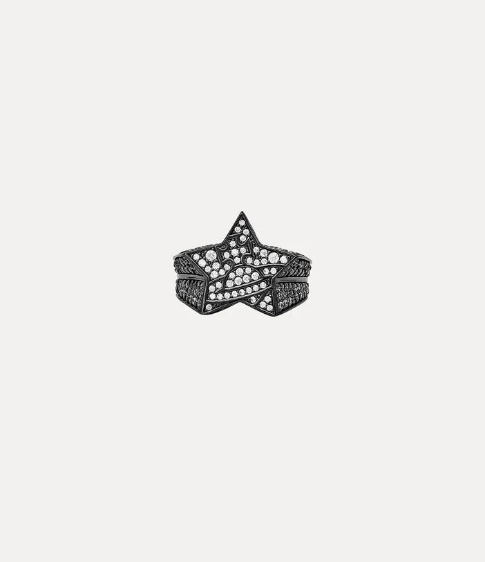 Vivienne Westwood EZEKIEL five-pointed star diamond Saturn ring high-grade luxury