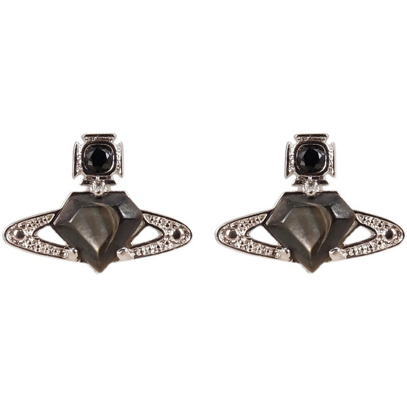 Vivienne Westwood cut gemstone earrings small exquisite and versatile earrings