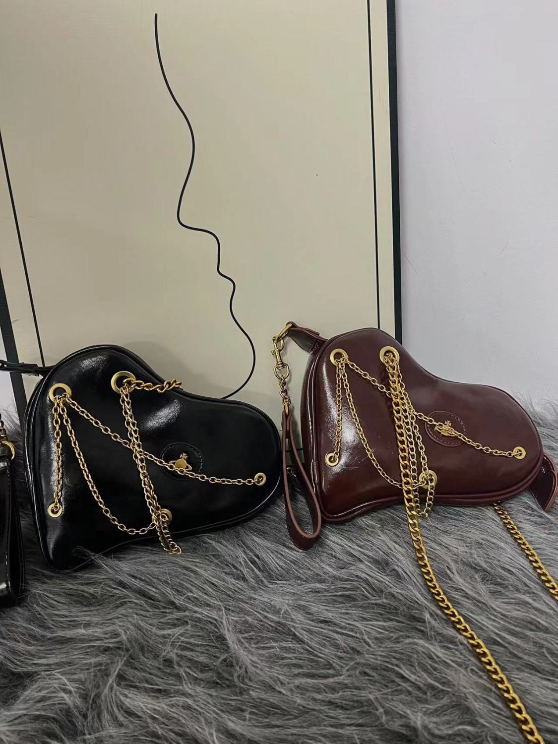 Vivienne Westwood Love Chain Binding Type Crossbody Bag