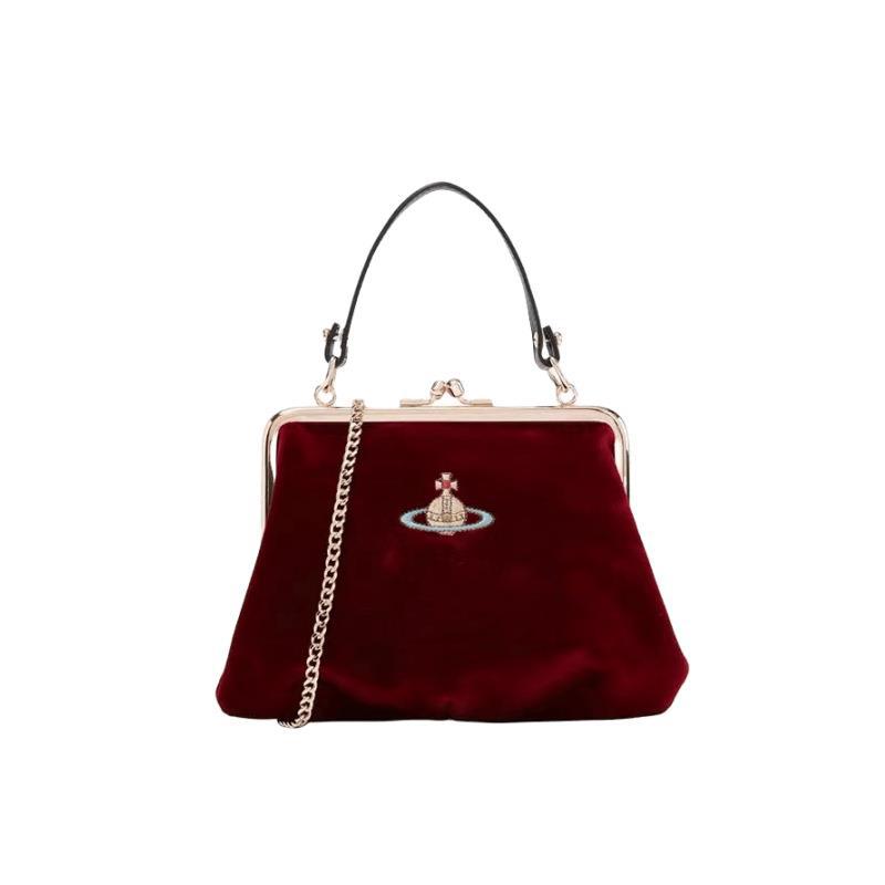 Vivienne Westwood Velvet Crossbody Handbag