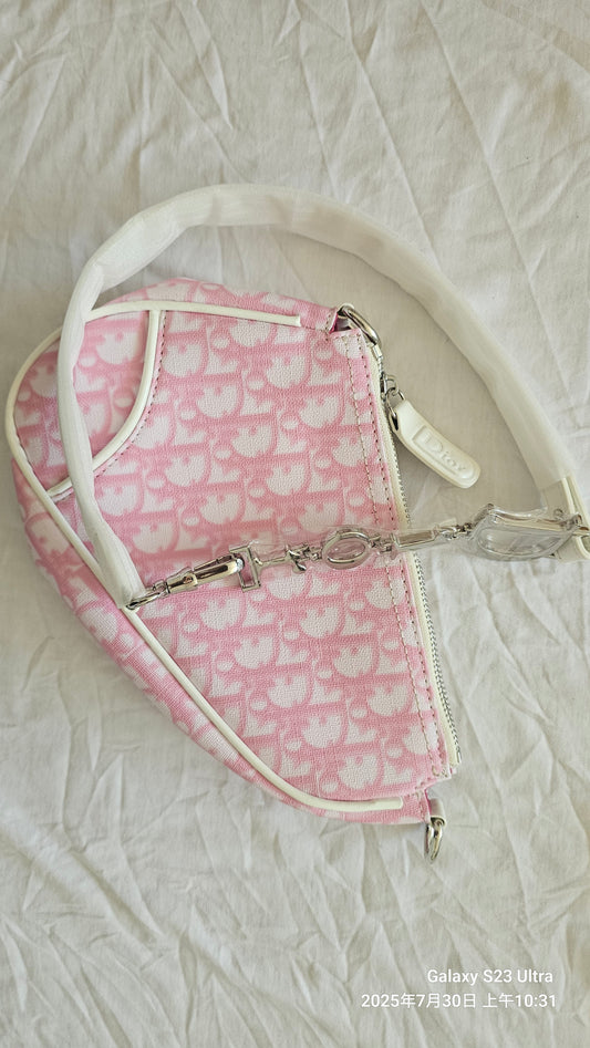 dior  YK2  2000S Retro  printed saddle bag