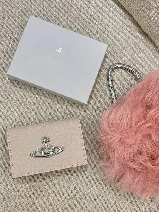 Vivienne Westwod Solid Color Orb Document Bag Bank Card Package