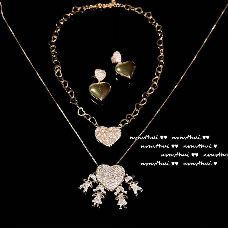 Color Five-Pointed Star Colorful Gemstone Necklace  Zircon Dai Dai Necklace